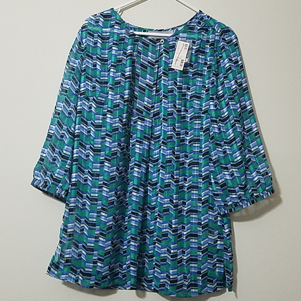 AVENUE STUDIO WOMENS TOP 3/4 SLEEVE
